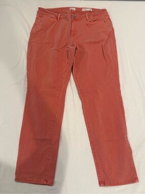 J. Jill Denim Coral-Orange Jeans